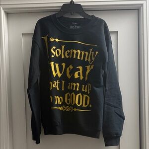 Harry Potter Black and Gold Crewneck Sweater